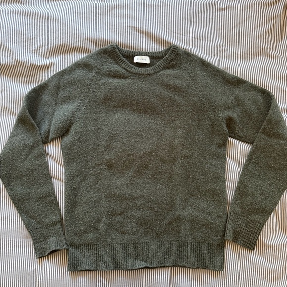 Lemaire Dark Green Crewneck Sweater
